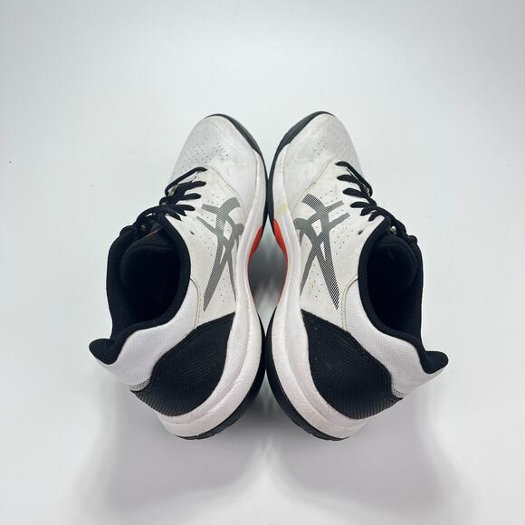 Asics Gel Game 7 White Leather Black Athletic Running 1041A042 Shoes Men\'s 7.5 main image 9